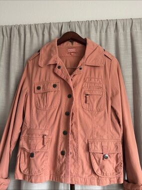 Ashley By 26 International Women's Military Field Jacket in Dusty Rose